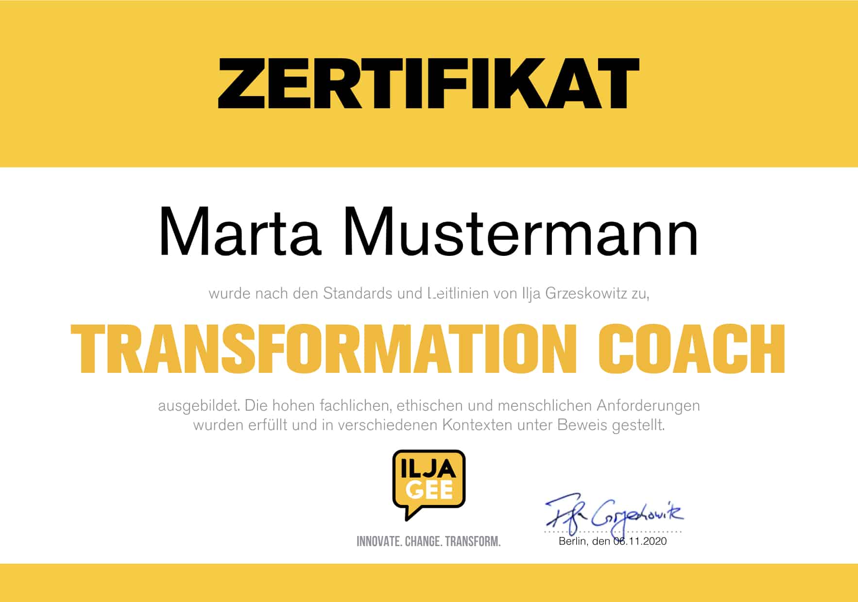 Zertifikat Coach A4.001 Zertifikat coaching ausbildung